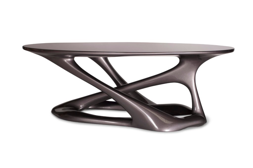 Pile Tetra Metalic dark gray Coffee Table by MDF Wood