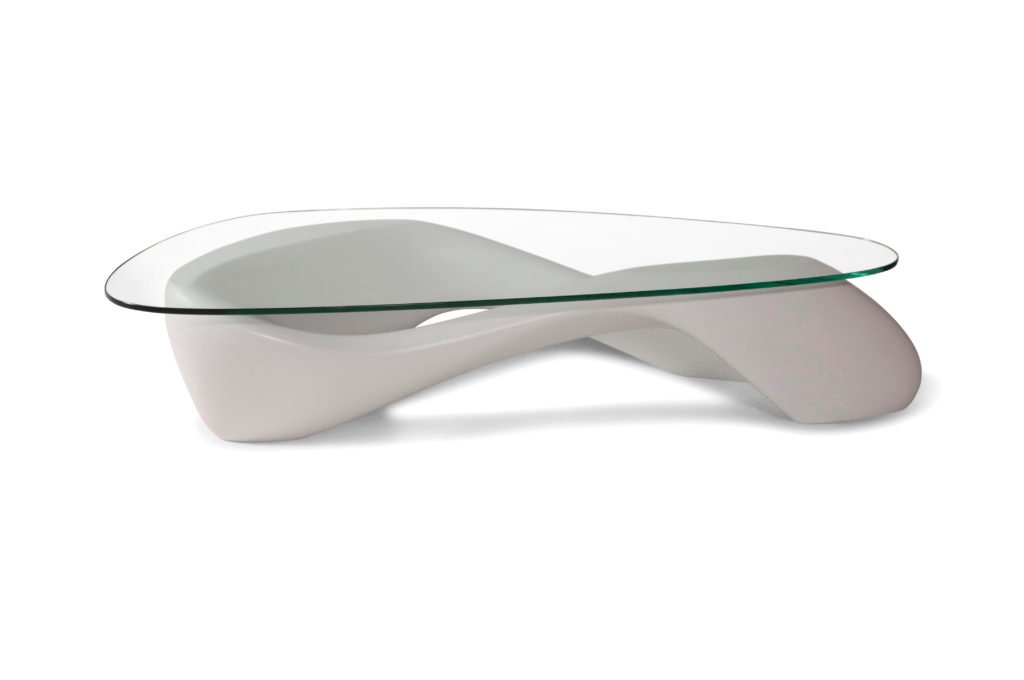Amorph Lust White Lacquered Coffee Table made by MDF Wood