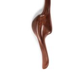 organic modern sculptural solid wood wall lighting