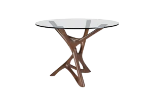 sculptural wood side table Ava by Amorph
