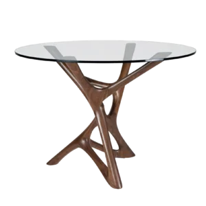 sculptural wood side table Ava by Amorph