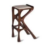 sculptural wood stool Chimera by Amorph