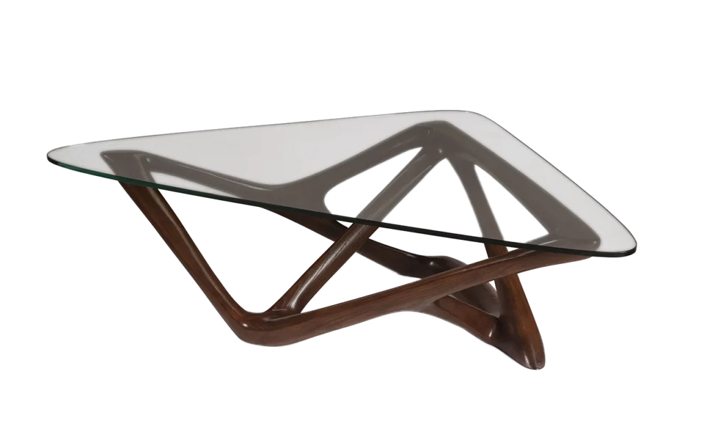 sculptural wood coffee table Climax by Amorph