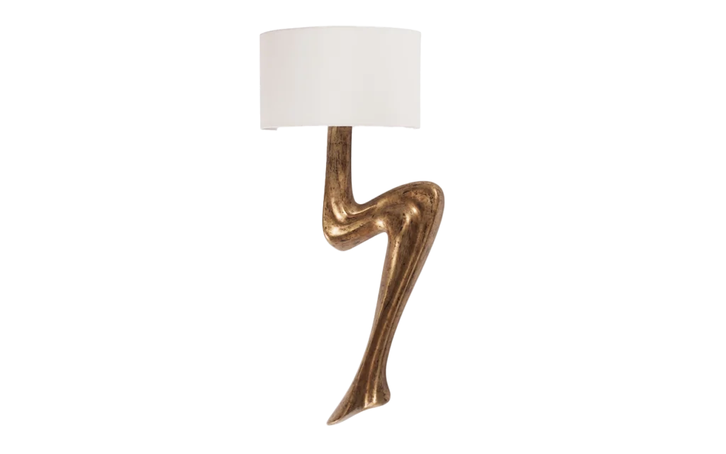 sculptural wood wall light Emma by Amorph
