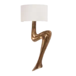 sculptural wood wall light Emma by Amorph
