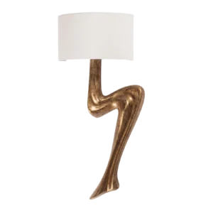 sculptural wood wall light Emma by Amorph