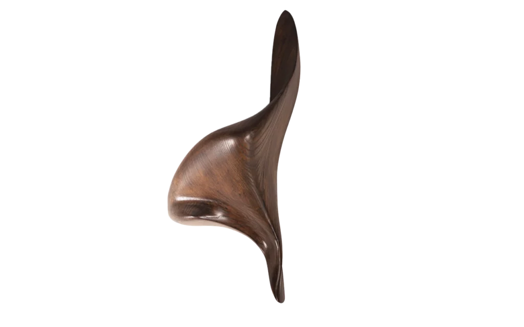 sculptural wood wall light detail Lustrous by Amorph