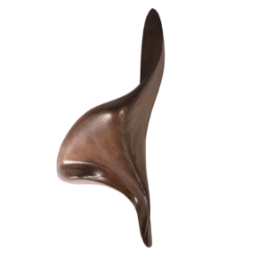 sculptural wood wall light detail Lustrous by Amorph