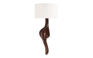 sculptural wood wall light Oralee by Amorph