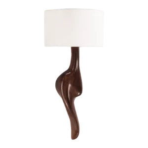 sculptural wood wall light Oralee by Amorph