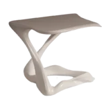 sculptural wood side table Tryst by Amorph