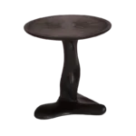 sculptural wood side table Helios by Amorph