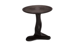 sculptural wood side table Helios by Amorph