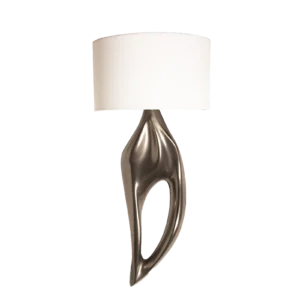 sculptural solid wood wall lighting sconce Lexi by Amorph