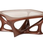 sculptural solid wood modern coffee table collection by Amorph