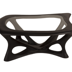 sculptural wood coffee table Ariella by Amorph