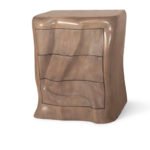 hand-finished solid wood craftsmanship detail of Hana nightstand