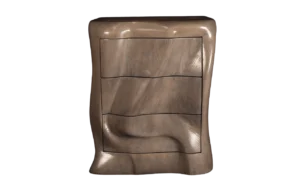 sculptural wood nightstand Hana by Amorph