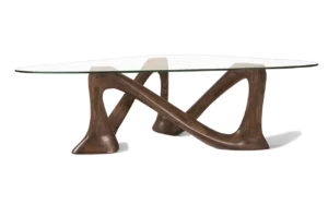 sculptural solid wood coffee table Hermosa by Amorph