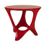sculptural solid wood center table Alamos by Amorph