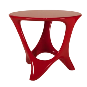 sculptural solid wood center table Alamos by Amorph