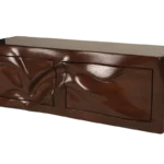 sculptural wood wall cabinet Beauregard by Amorph