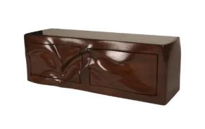 sculptural wood wall cabinet Beauregard by Amorph
