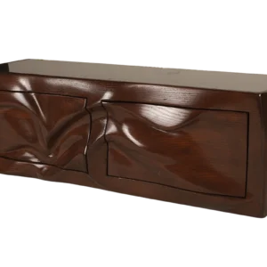 sculptural wood wall cabinet Beauregard by Amorph