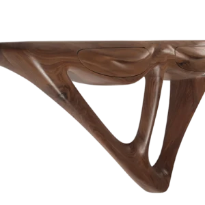 sculptural wood console table Agate by Amorph