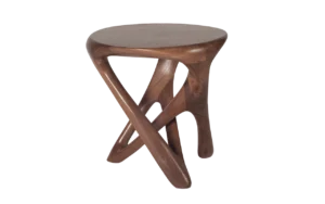 sculptural solid wood side table Avana by Amorph