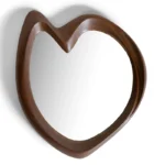 sculptural wood wall mirror Caroline by Amorph
