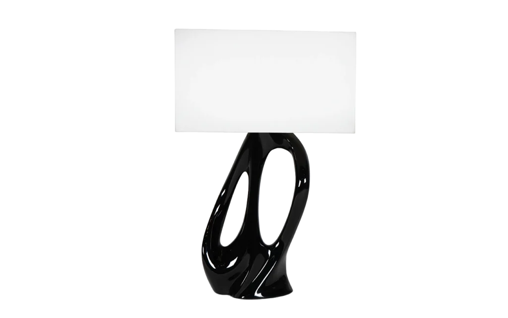 hand-finished solid wood craftsmanship detail of Ana lamp