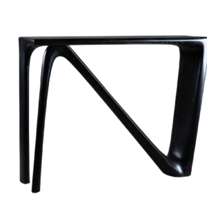 sculptural wood console table Astra by Amorph