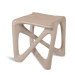 solid wood surface detail of Avra sculptural side table