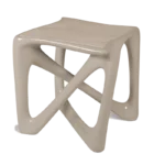 sculptural solid wood side table Avra by Amorph