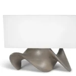 sculptural solid wood table lamp Bonsai by Amorph