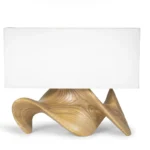sculptural solid wood table lamp Bonsai by Amorph
