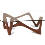 hand-finished solid wood craftsmanship detail of Ivy coffee table