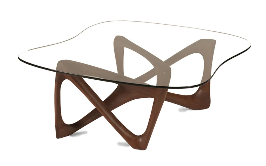 sculptural wood coffee table Ivy by Amorph