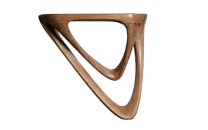 sculptural wall mounted wood console Aras by Amorph