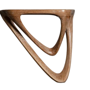 sculptural wall mounted wood console Aras by Amorph