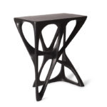 solid wood surface detail of Ariel sculptural table