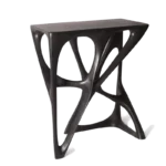 sculptural solid wood table Ariel by Amorph