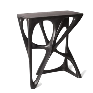 sculptural solid wood table Ariel by Amorph