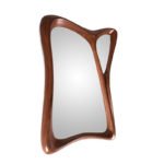 hand-finished solid wood frame detail of Julie wall mirror