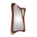 sculptural solid wood wall mirror Julie by Amorph