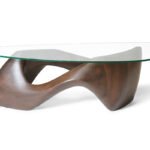 hand-finished solid wood craftsmanship detail of Lust coffee table