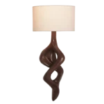 sculptural wood wall light Nomi by Amorph