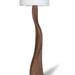 sculptural wood floor lamp Roman by Amorph