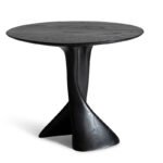 organic modern sculptural solid wood center table